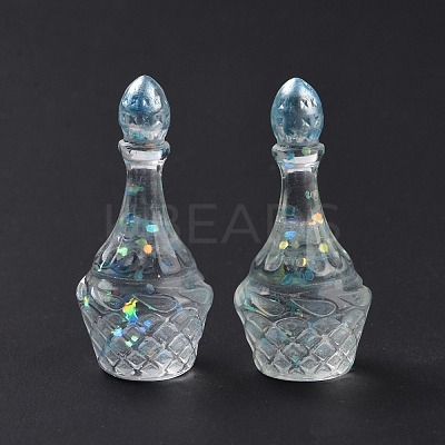 Dummy Bottle Transparent Resin Cabochon RESI-E025-05B-1