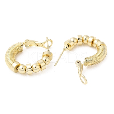 Punk Style Brass Hoop Earrings EJEW-A102-05G-1