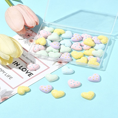 40Pcs Plastic Cabochons FIND-FS0004-35A-1