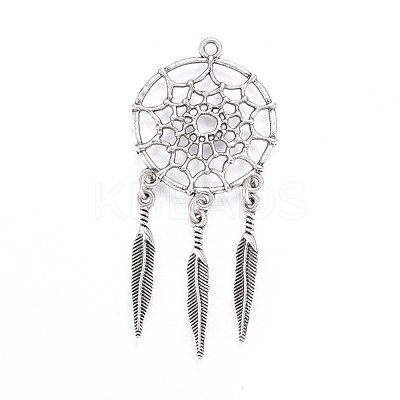 Tibetan Style Alloy Pendants X-TIBE-Q054-14TAS-NR-1