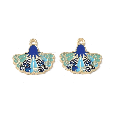 Rack Plating Alloy Enamel Pendants FIND-I038-07E-1