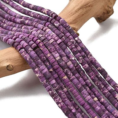 Dyed Synthetic Imperial Jasper Beads Strands G-Z089-A03-K-1