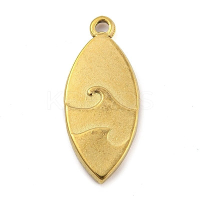304 Stainless Steel Pendants STAS-P355-01E-G-1