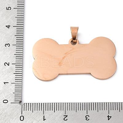 Ion Plating(IP) 304 Stainless Steel Pendants X-STAS-I140-07B-RG-1