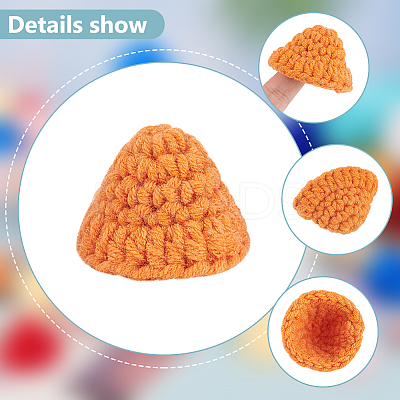 24Pcs 8 Colors Handmade Wool Woven Hat Decoration AJEW-FG0003-34B-1