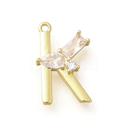 Brass Micro Pave Cubic Zirconia Pendants LS-KK-M310-01G-11-1
