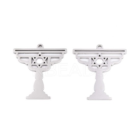 304 Stainless Steel Pendants STAS-N108-43P-1