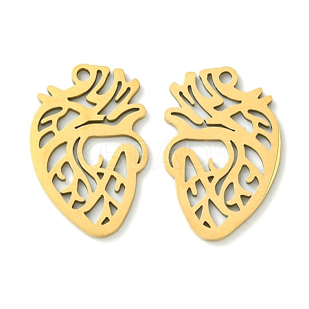 201 Stainless Steel Pendants STAS-U003-22G-1