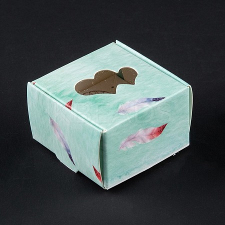 Rectangle Foldable Creative Kraft Paper Gift Box CON-B002-07A-02-1
