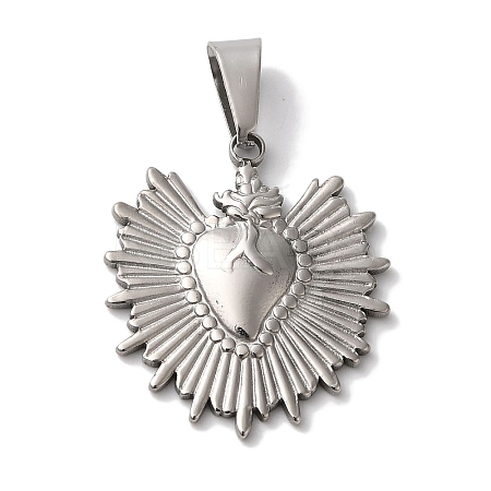 Non-Tarnish 304 Stainless Steel Pendants STAS-L081-035P-1