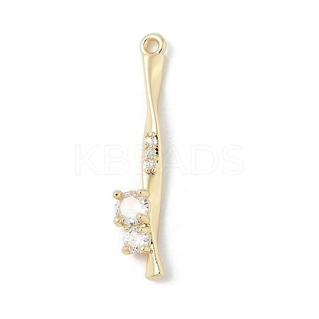 Brass Micro Pave Cubic Zirconia Pendants LS-KK-M326-13A-G-1
