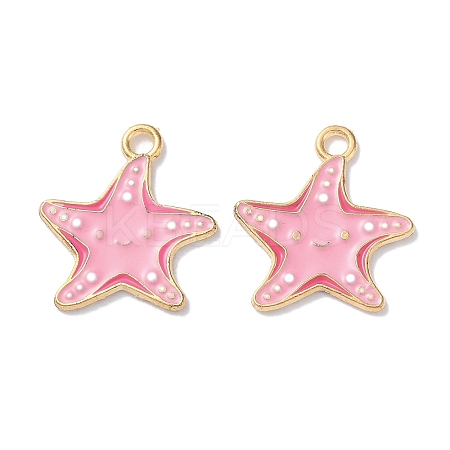 Alloy Enamel Pendants ENAM-O001-08E-G-1
