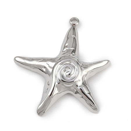 304 Stainless Steel Pendants STAS-B092-05C-P-1