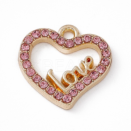 Alloy Rhinestone Pendants PALLOY-P287-02LG-03-1