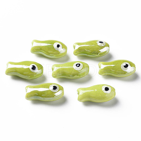 Handmade Porcelain Beads X-PORC-T007-06B-1