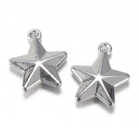 Tarnish Resistant 304 Stainless Steel Charms STAS-P171-31P-1