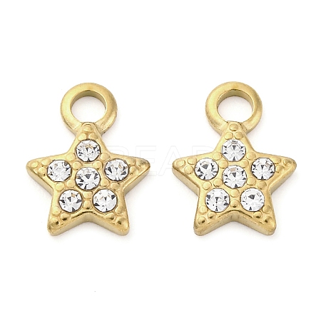 304 Stainless Steel Charms STAS-V003-05G-11-1
