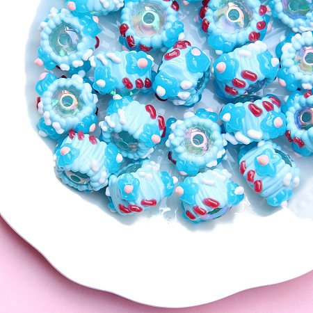 Opaque Acrylic Beads PW-WGF3828-03-1