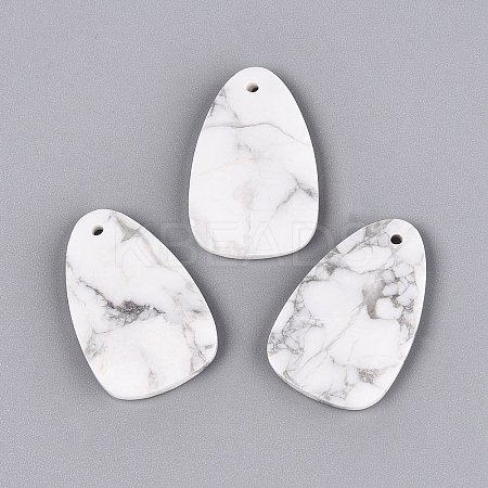 Synthetic Howlite Pendants G-Q601-38J-1