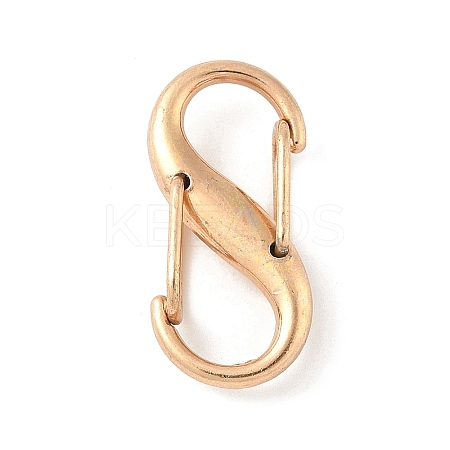 Alloy & Iron Double S Snap Hook Spring Keychain Clasps FIND-H049-02B-KCG-1