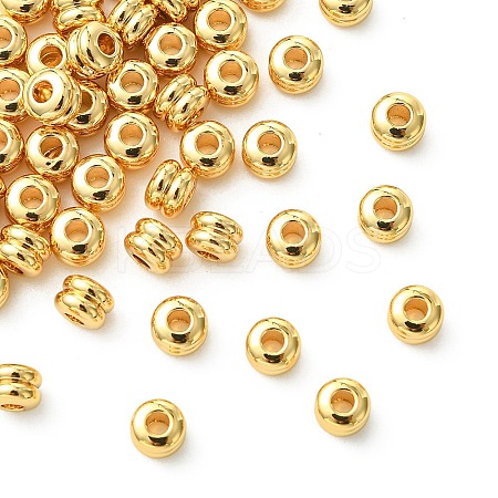 SHEGRACE Flat Round Brass Beads XGRPCU423-294G-1
