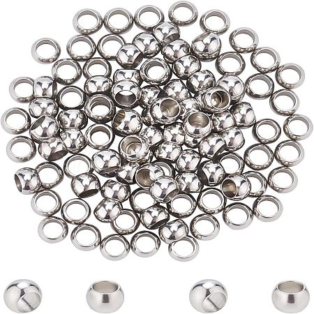 100Pcs 304 Stainless Steel Beads STAS-UN0025-47-1