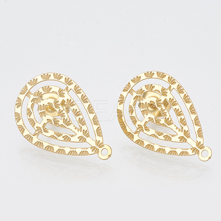 304 Stainless Steel Stud Earring Findings LS-X-STAS-S079-40A-1