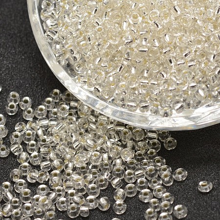 6/0 Transparent Glass Round Seed Beads LS-X-SEED-J010-F6-21-1