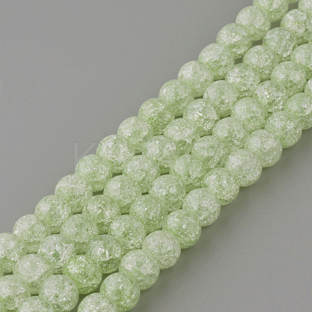 Synthetic Crackle Quartz Beads Strands X-GLAA-S134-8mm-08-1