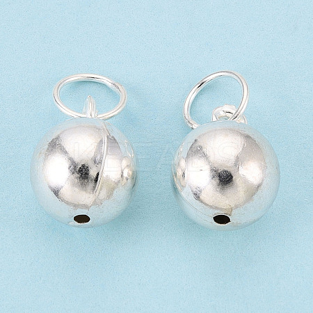 925 Sterling Silver Round Ball Charms STER-T008-24S-1