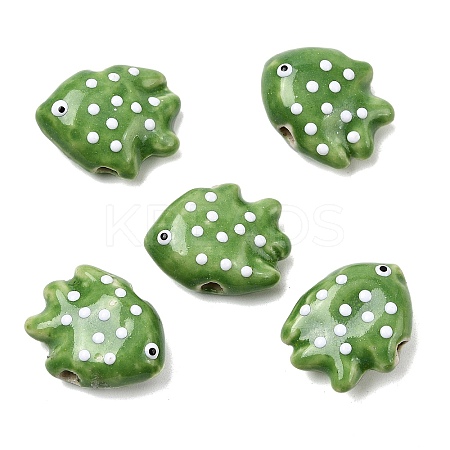 Handmade Porcelain Beads X-PORC-K010-06C-1