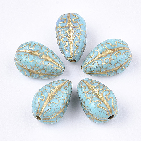 Plating Acrylic Beads X1-PACR-T008-07B-1