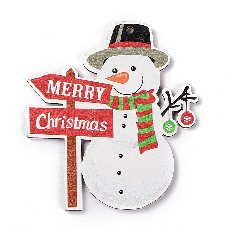 Christmas Wood Big Pendants LS-HJEW-O004-13-1