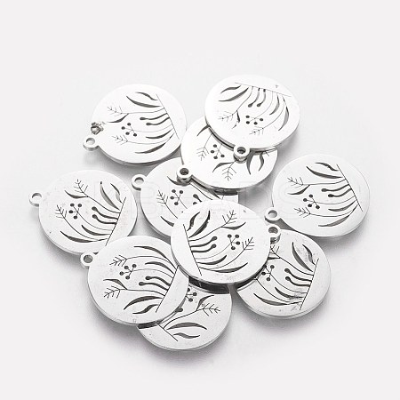Non-Tarnish 201 Stainless Steel Pendants LS-STAS-Q201-T499-1
