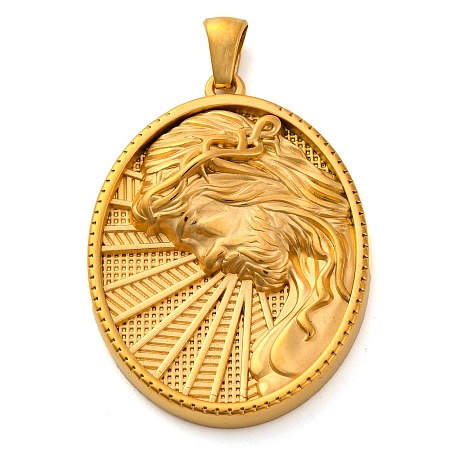Religion Golden Tone 304 Stainless Steel Pendants LS-STAS-K289-01G-11-1