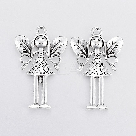 Tibetan Style Girl Alloy Big Pendants LS-PALLOY-E391-32AS-1