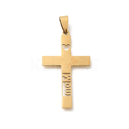Mother's Day 201 Stainless Steel Pendants STAS-R132-01G-02-1