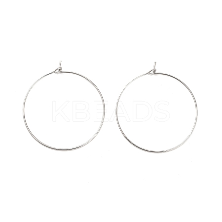 Brass Hoop Earring Findings KK-R112-038E-1