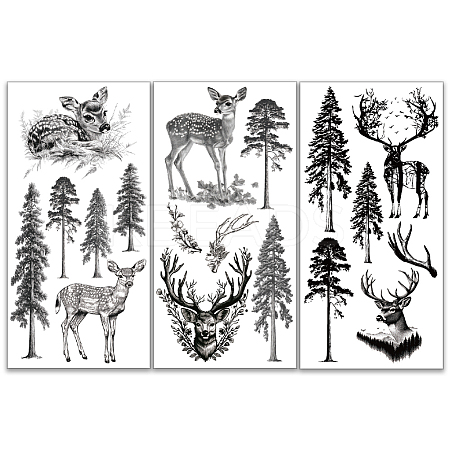 3 Sheets 3 Styles PVC Waterproof Decorative Stickers DIY-WH0404-364-1