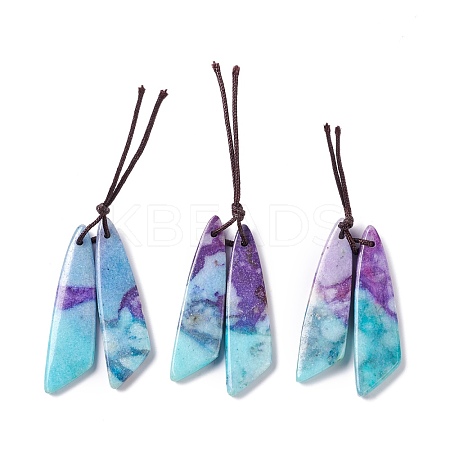 Natural Calcite Pendants G-K317-F06-1