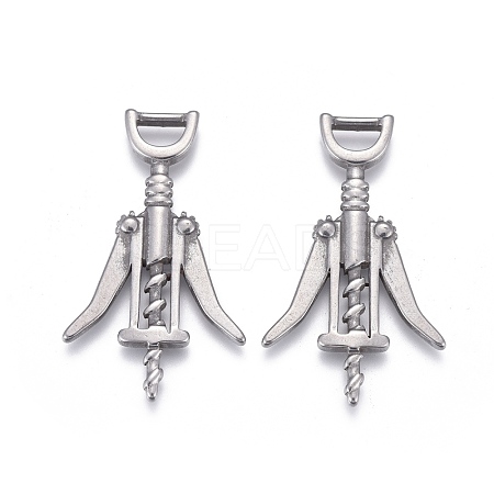 Non-Tarnish 304 Stainless Steel Pendants STAS-F249-26P-1