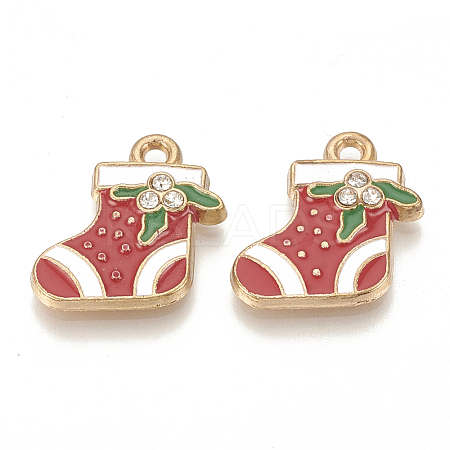 Alloy Enamel Pendants X-ENAM-S115-031-1