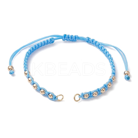 Polyester Braided Bead Bracelet Making AJEW-JB01250-05-1