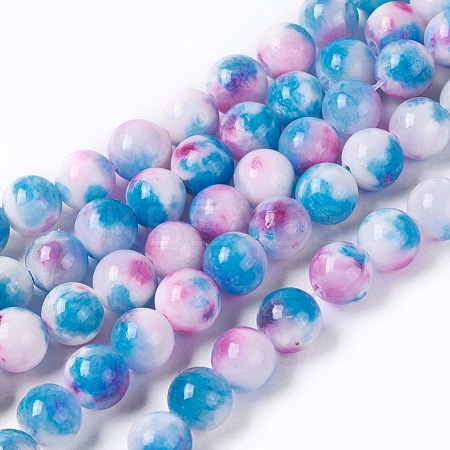 Natural Persian Jade Beads Strands G-E531-C-10-1