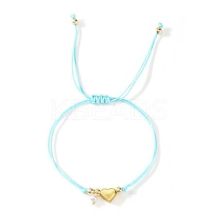 Imitation Pearl Charm Bracelets SI5748-9-1