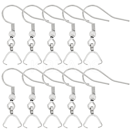 Beebeecraft 50Pcs 304 Stainless Steel Hooks STAS-BBC0001-49P-1