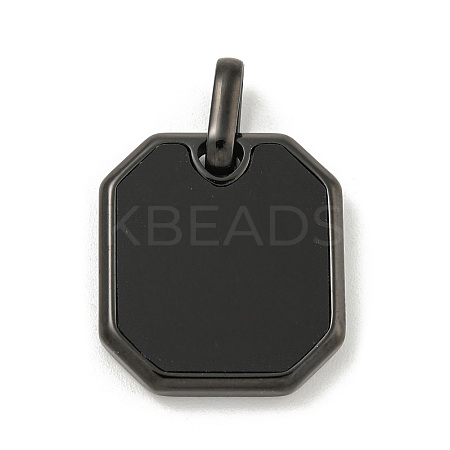 304 Stainless Steel Pendants STAS-F307-08EB-1