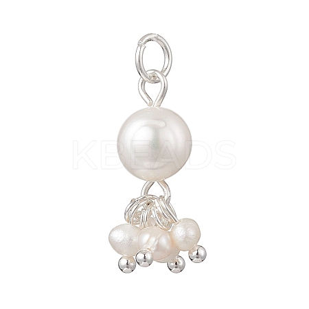 Potato Natural Cultured Freshwater Pearl Pendants PALLOY-JF04749-02-1
