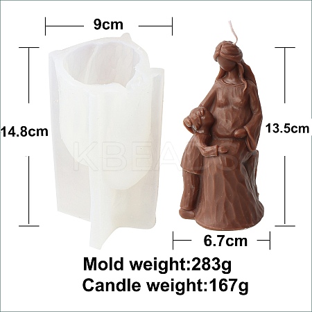 Mother's Day DIY Silicone Candle Molds PW-WG14553-04-1