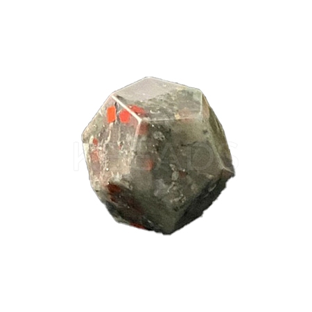 Natural Bloodstone Polygon Figurines Statues for Home Desk Decorations PW-WG17072-03-1